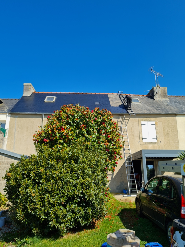 toit ardoises nettoyage douarnenez morlaix crozon chateaulin