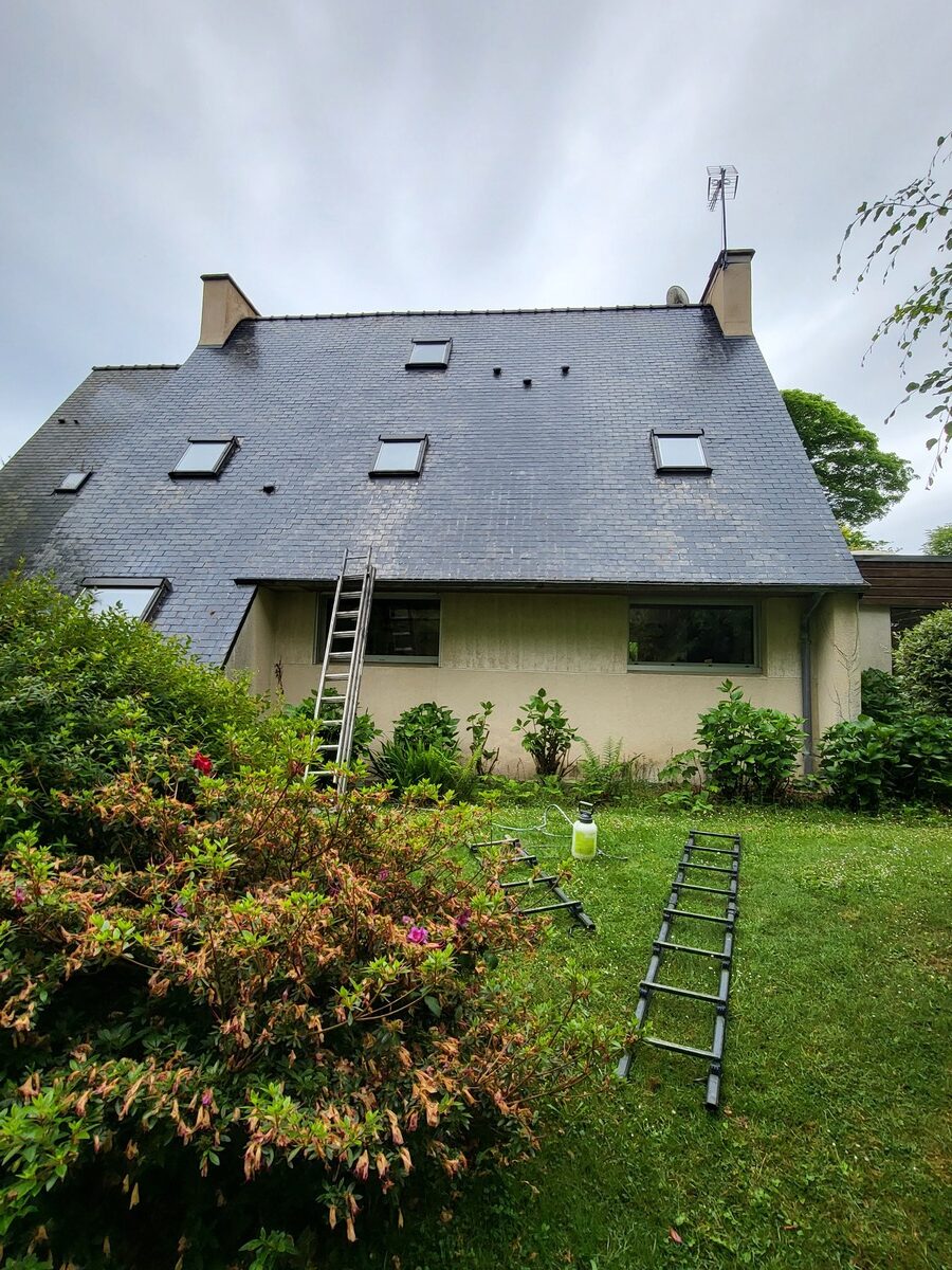 nettoyage et traitement toiture morlaix douarnenez crozon chateaulin